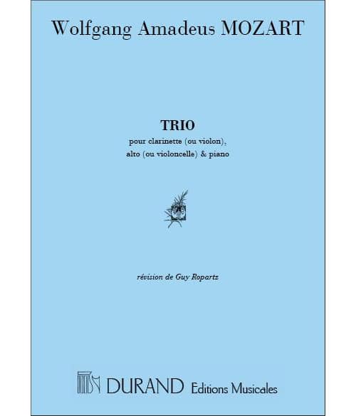 DURAND MOZART W.A. - TRIO KV 498 - PIANO, CLARINETTE ET ALTO