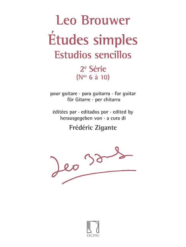 DURAND BROUWER LEO - ETUDES SIMPLES - ESTUDIOS SENCILLOS (SERIE 1)- GUITARE 
