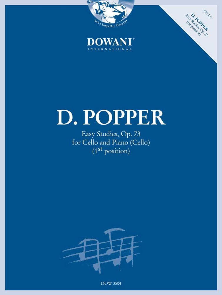 DOWANI POPPER D. - EASY STUDIES OP.76 - VIOLONCELLE, PIANO