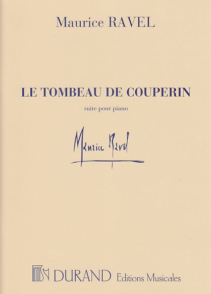 DURAND RAVEL TOMBEAU DE COUPERIN PIANO