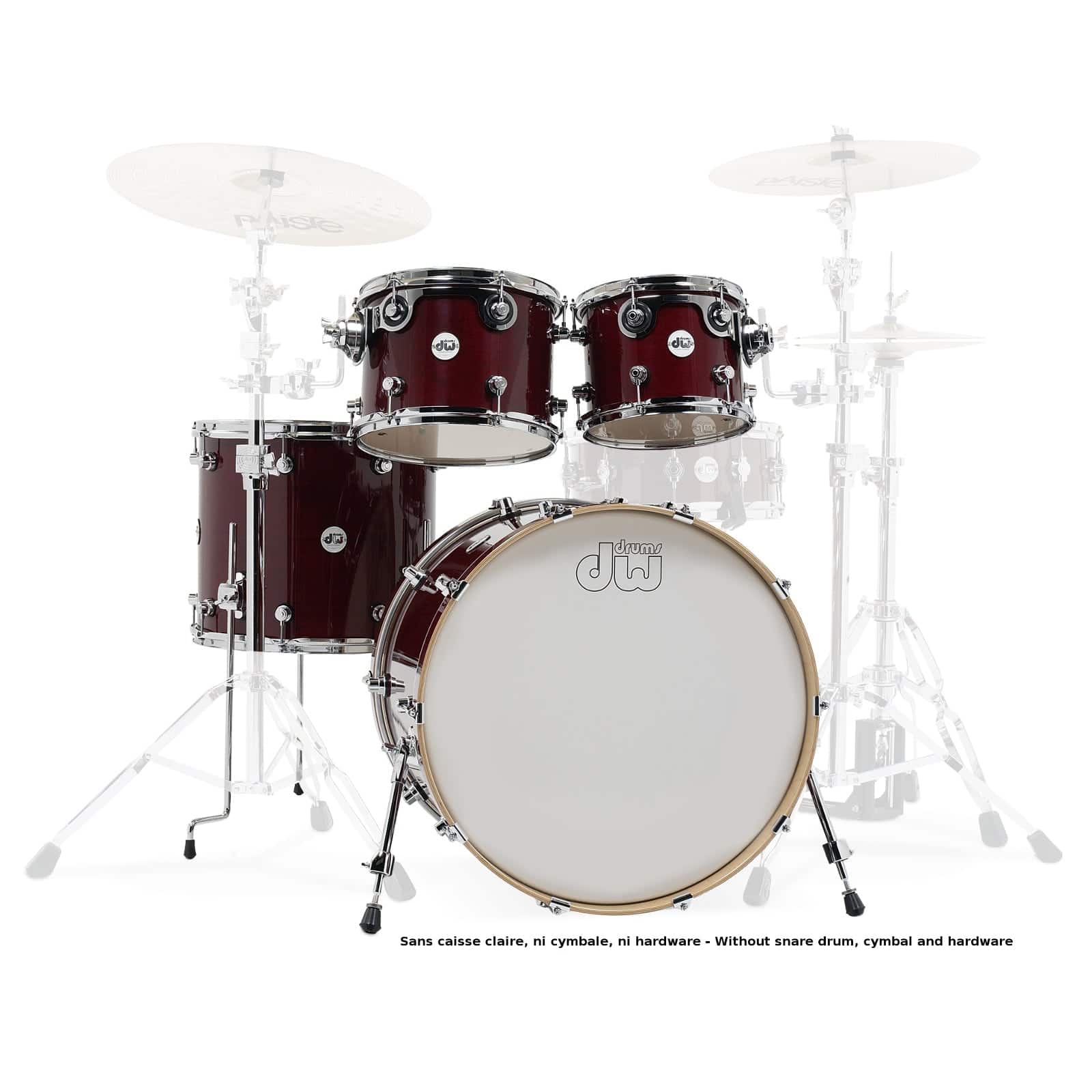 DW DRUM WORKSHOP DW DESIGN 22'' 4 SHELL CHERRY STAIN 