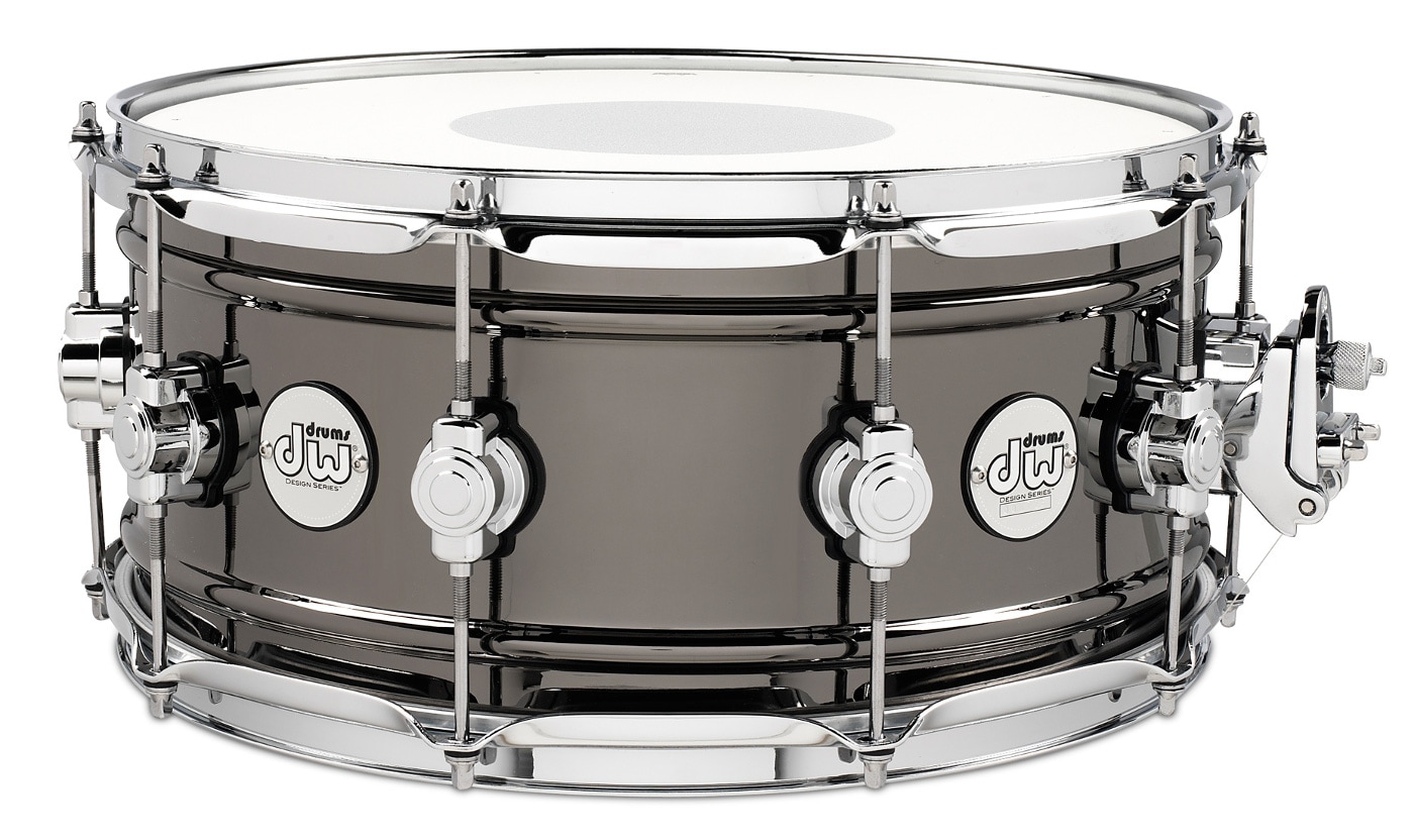 DW DRUM WORKSHOP DESIGN BLACK BRASS 14 X 6.5