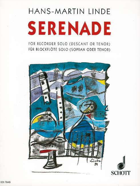 SCHOTT LINDE H.M. - SERENADE - SOPRANO OR TENOR RECORDER