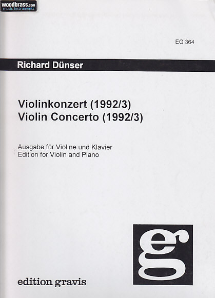 GRAVIS DUNSER RICHARD - VIOLIN CONCERTO (1992/3)