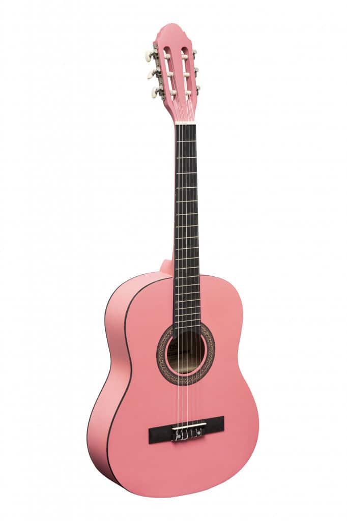 STAGG 3/4 PINK CLASSICAL GUITAR WITH LINDEN TOP
