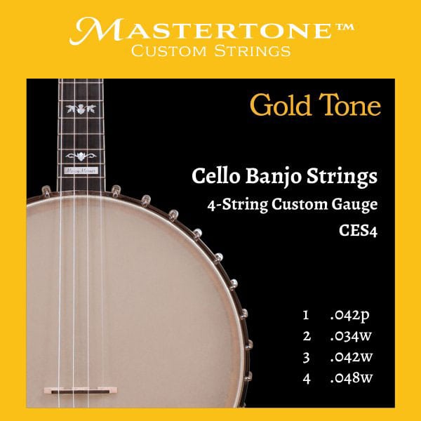 GOLD TONE CUSTOMIZED PULL STRINGS FOR 4-STRING BANJO CELLO