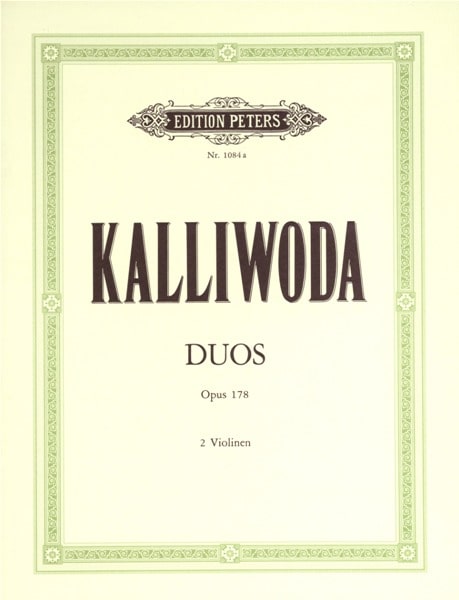 EDITION PETERS KALLIWODA J W - DUOS OP.178 - 2 VIOLINS