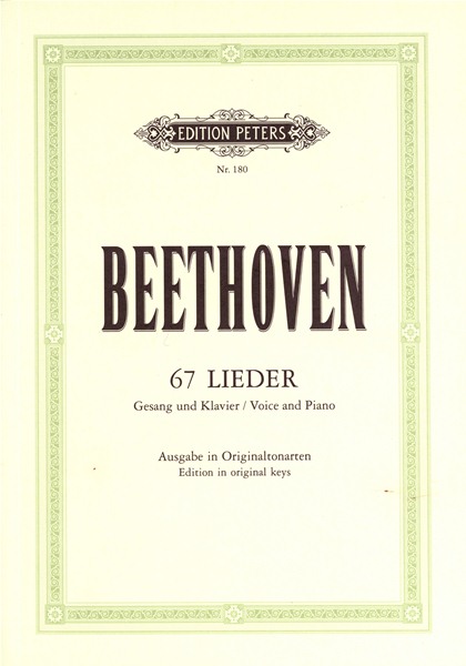 EDITION PETERS BEETHOVEN LUDWIG VAN - COMPLETE SONGS - VOICE AND PIANO (PER 10 MINIMUM)