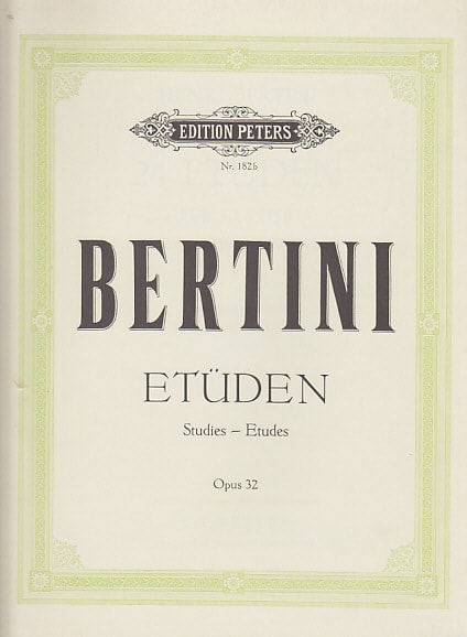 EDITION PETERS BERTINI - ETUDES OP.32 VOL.2 - PIANO