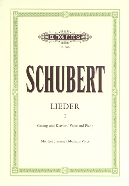 EDITION PETERS SCHUBERT FRANZ - SONGS VOL.I: 92 SONGS - VOICE AND PIANO (PER 10 MINIMUM)