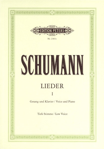 EDITION PETERS SCHUMANN ROBERT - COMPLETE SONGS VOL.1: 77 SONGS - VOICE AND PIANO (PER 10 MINIMUM)