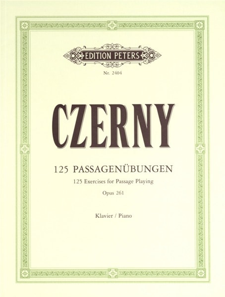 EDITION PETERS CZERNY CARL - 125 EXERCISES FOR PASSAGE PLAYING - PIANO