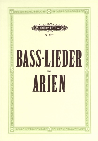 EDITION PETERS BASS ALBUM - VOICE AND PIANO (PER 10 MINIMUM)