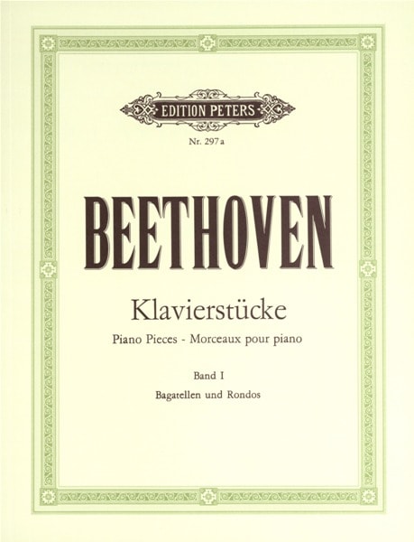 EDITION PETERS BEETHOVEN LUDWIG VAN - ALBUM OF PIANO PIECES VOL.1 - PIANO