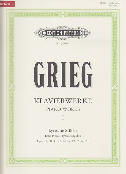 EDITION PETERS GRIEG E. - KLAVIERWERKE BAND 1 - LYRISCHE STÃœCKE 1-10