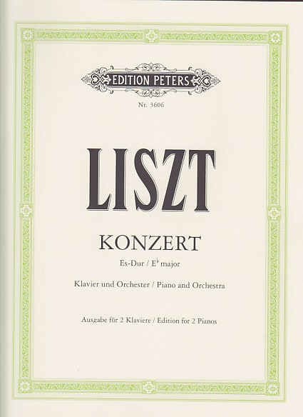 EDITION PETERS LISZT FRANZ - KONZERT Es-Dur - 2 PIANOS 