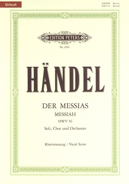 EDITION PETERS HANDEL GEORGE FRIEDERICH - MESSIAH - MIXED CHOIR (PER 10 MINIMUM)