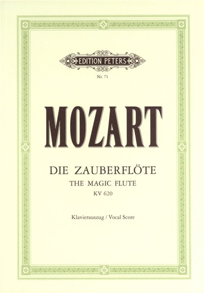 EDITION PETERS MOZART WOLFGANG AMADEUS - THE MAGIC FLUTE/DIE ZAUBERFLOTE - VOICE AND PIANO (PER 10 MINIMUM)