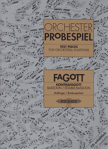 EDITION PETERS ORCHESTER PROBESPIEL - FAGOTT