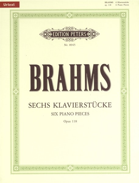 EDITION PETERS BRAHMS JOHANNES - 6 PIECES OP.118 - PIANO