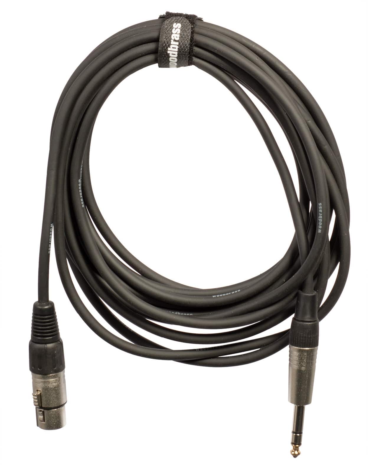 WOODBRASS AC61 - FEMALE XLR / STEREO 1/4 PHONE - 20FT