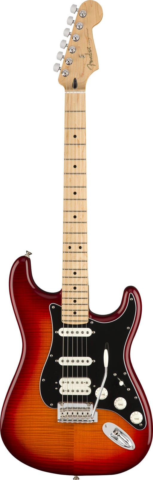 FENDER MEXICAN PLAYER STRATOCASTER HSS PLUS TOP MN, AGED CHERRY BURST