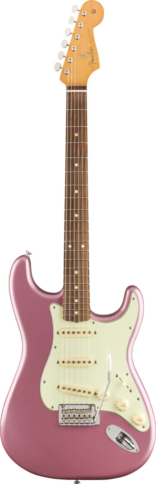 FENDER MEXICAN VINTERA '60S STRATOCASTER MODIFIED PF, BURGUNDY MIST METALLIC