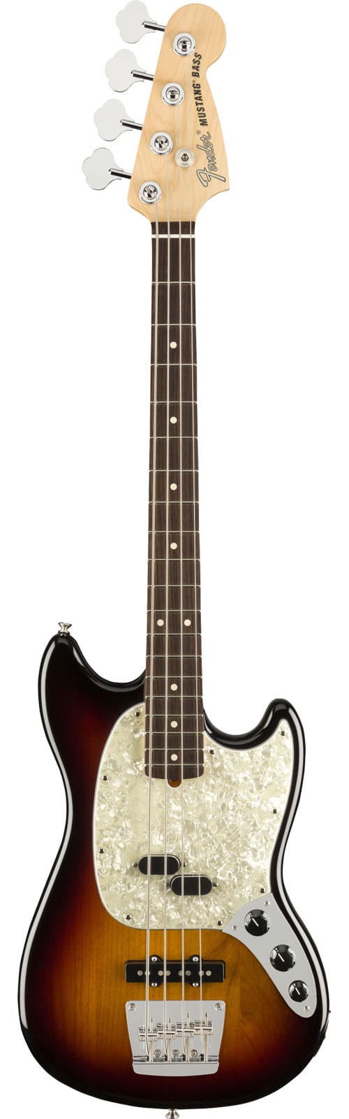 FENDER AMERICAN PERFORMER MUSTANG BASS RW, 3-COLOR SUNBURST