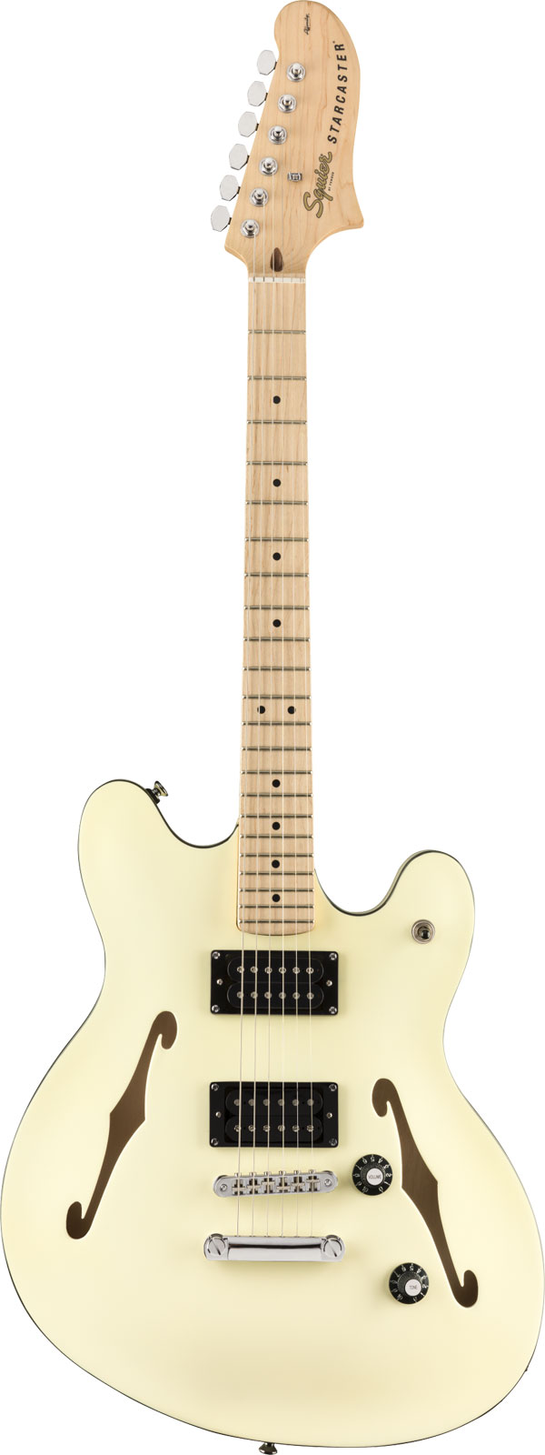 SQUIER AFFINITY STARCASTER MN, OLYMPIC WHITE