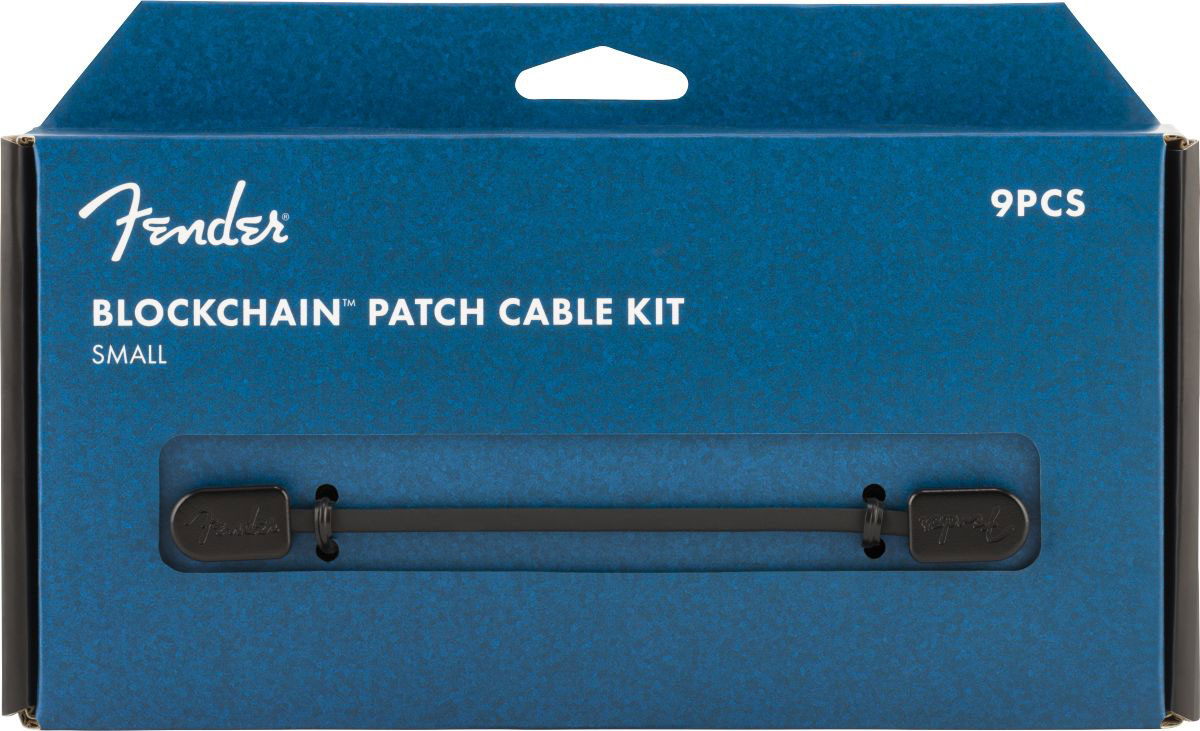 FENDER FENDER BLOCKCHAIN PATCH CABLE KIT BLACK SMALL