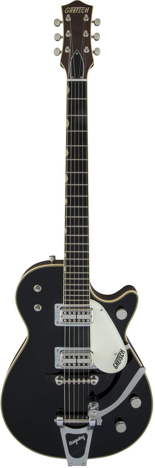 GRETSCH GUITARS G6128T-59 VINTAGE SELECT '59 DUO JET WITH BIGSBY, TV JONES, BLACK