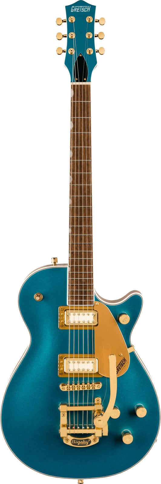 GRETSCH GUITARS ELECTROMATIC PRISTINE LTD JET SINGLE-CUT WITH BIGSBY, LAUREL FINGERBOARD, PETROL