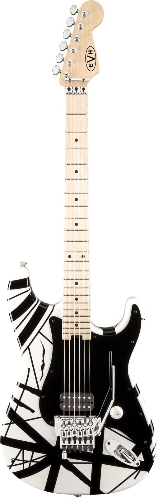 EVH STRIPED WHITE WITH BLACK STRIPES