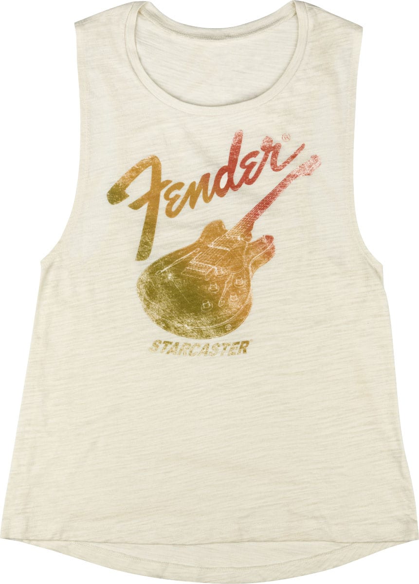 FENDER STARCASTER WOMENS TANK, NATURAL L