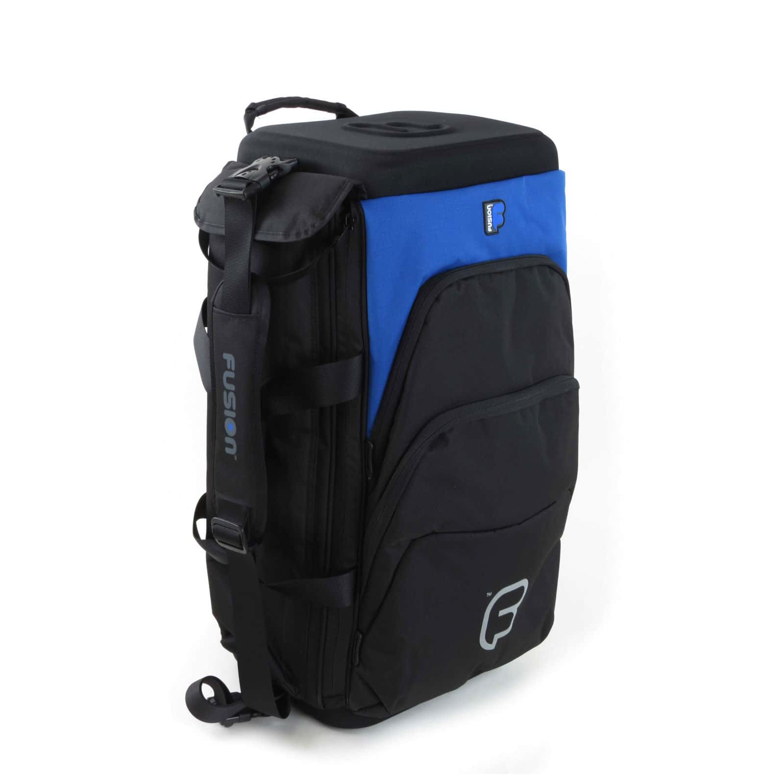 FUSION BAGS BAG TRIPLE TRUMPET BLACK AND BLUE UB-04-B 