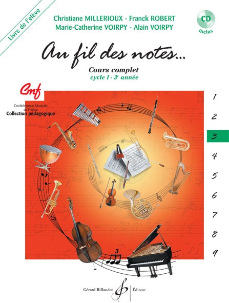 BILLAUDOT AU FIL DES NOTES VOL.3 - LIVRE DE L'ELEVE