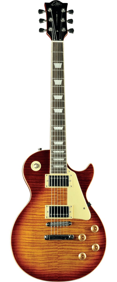 EKO TYPE LP AGED CHERRY SUNBURST FLAMED