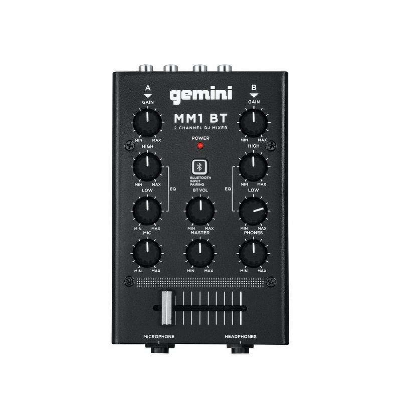 GEMINI MM1BT - MIXING TABLE - 2 CHANNELS (BLUETOOTH)