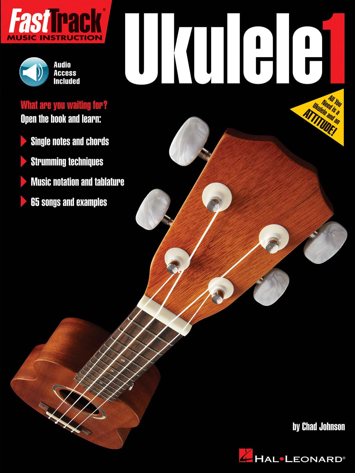 HAL LEONARD FAST TRACK UKULELE METHOD BOOK 1 + AUDIO TRACKS - UKULELE