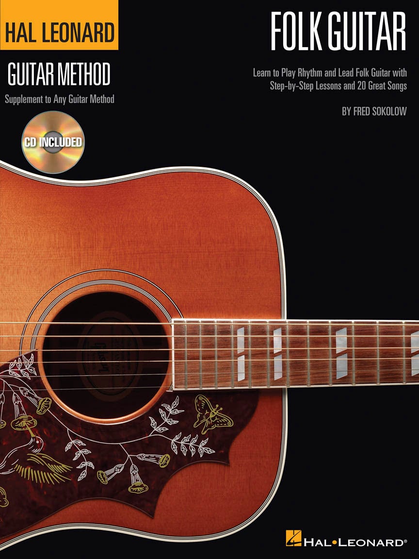 HAL LEONARD SOKOLOW FRED HAL LEONARD GUITAR METHOD FOLK + AUDIO TRACKS - GUITAR TAB