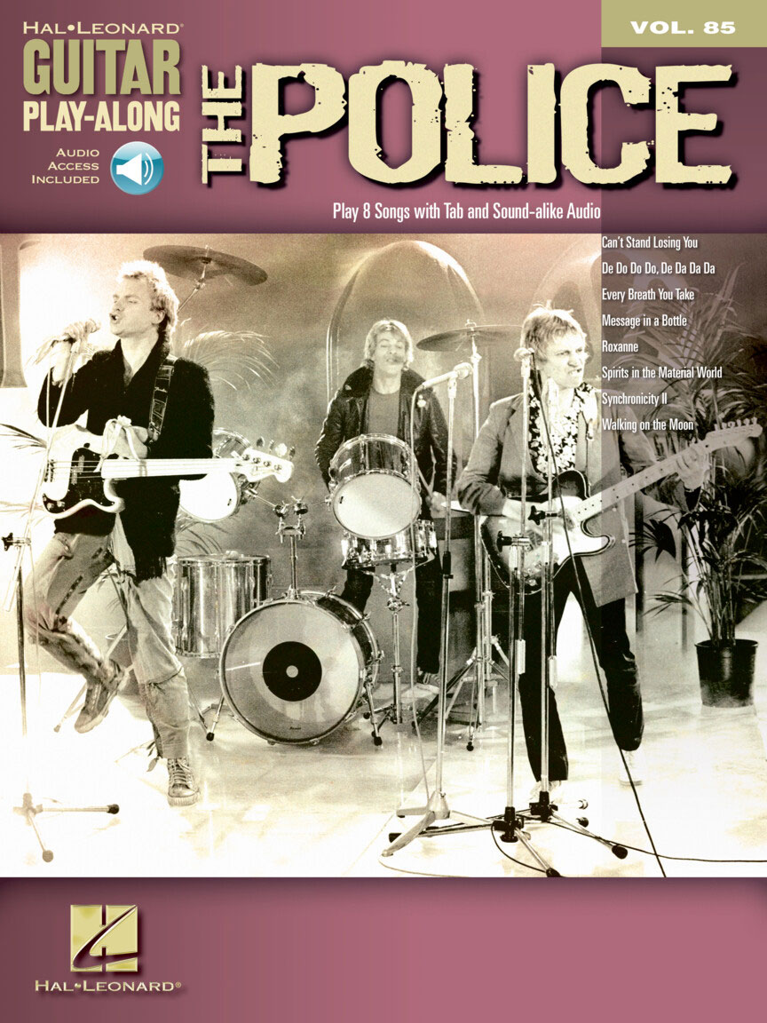 HAL LEONARD POLICE - GUITAR PLAY ALONG VOL.085 + AUDIO TRACKS - GUITAR TAB