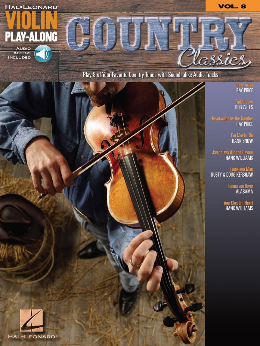 HAL LEONARD VIOLIN PLAY ALONG VOL.8 - COUNTRY CLASSICS + AUDIO TRACKS