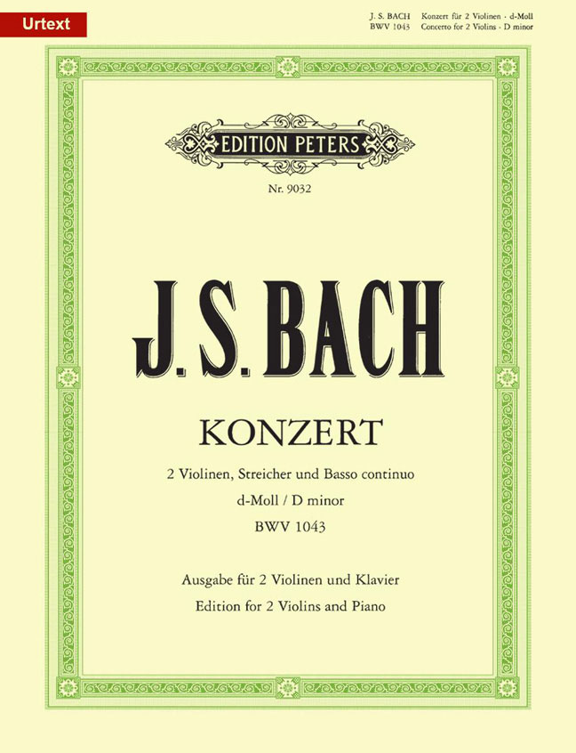 EDITION PETERS BACH JOHANN SEBASTIAN - CONCERTO FOR 2 VIOLINS & STRINGS IN D MINOR BWV 1043 - VIOLIN(S) AND OTHER I