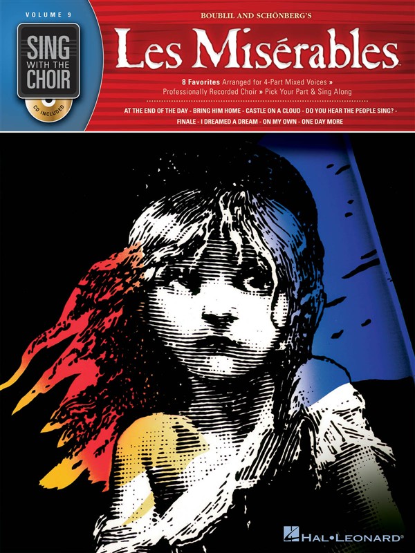 HAL LEONARD SING WITH THE CHOIR VOLUME 9 LES MISERABLES CHOR BOOK/C - SATB