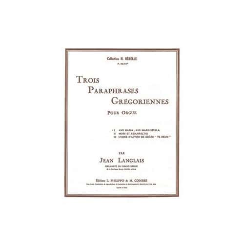 COMBRE LANGLAIS JEAN - AVE MARIA, AVE MARIS STELLA (PARAPHRASE GREGORIENNE N.1) - ORGUE