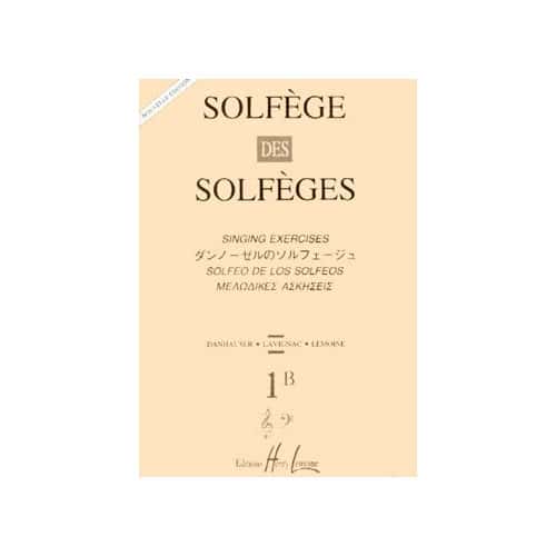 LEMOINE LAVIGNAC ALBERT - SOLFEGE DES SOLFEGES VOL.1B SANS ACCOMPAGNEMENT