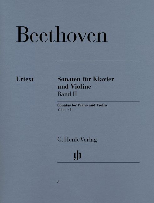 HENLE VERLAG BEETHOVEN L.V. - SONATAS FOR PIANO AND VIOLIN, VOLUME II