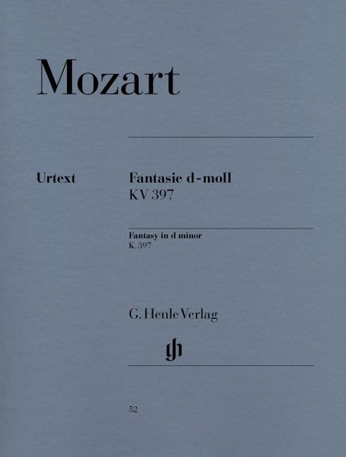 HENLE VERLAG MOZART W.A. - FANTASY D MINOR KV 397 (385G)