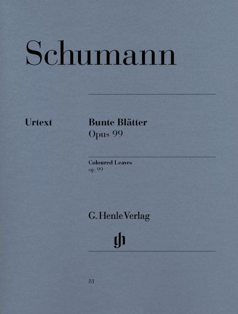 HENLE VERLAG SCHUMANN R. - COLOURED LEAVES (BUNTE BLATTER) OP. 99