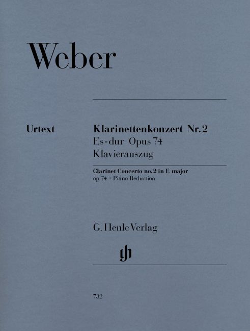HENLE VERLAG WEBER C.M.V. - CLARINET CONCERTO NO. 2 E FLAT MAJOR OP. 74